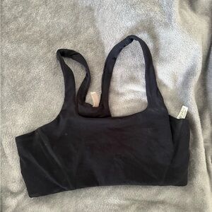 Free people Black sports bra #activewear #gymwear #fitness